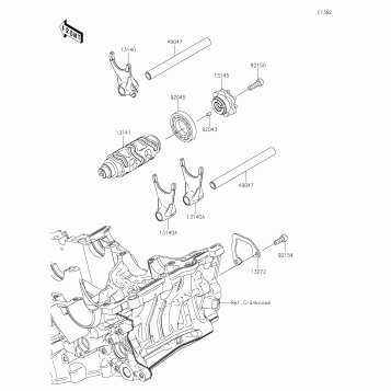 Gear Change Drum/Shift Fork(s)
