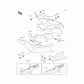 Side Covers/Chain Cover(ZX750-L2)