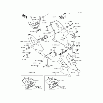 Cowling Lowers(ZX750-L2)