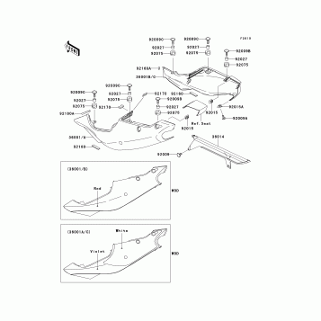 Side Covers/Chain Cover(ZX750-P1)