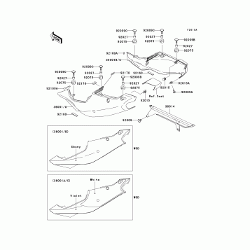 Side Covers/Chain Cover(ZX750-P2)