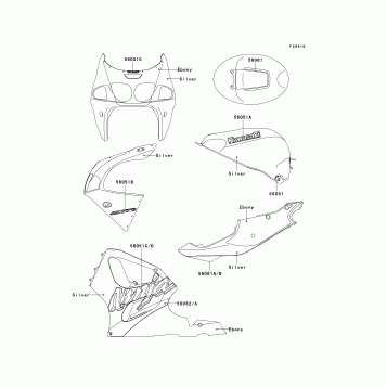 Decals(Silver)(ZX750-P4)