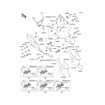 Cowling Lowers(ZX750-P3/P4)