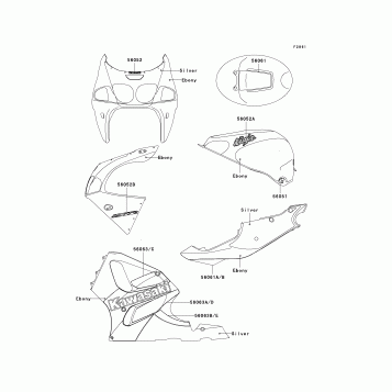 Decals(Ebony)(ZX750-P5)