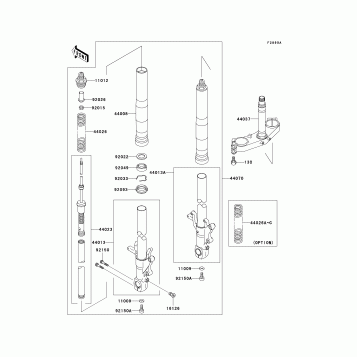 Optional Parts(ZX-7RR Front Fork)