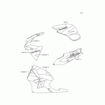Decals(Green/White/Violet)(ZX900-B2)