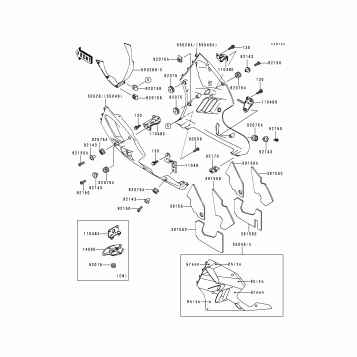 Cowling Lowers(ZX900-B2)
