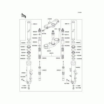 Front Fork(JKAZX2C1 XA031069-)