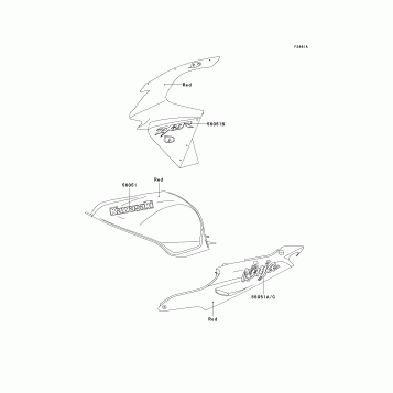 Decals(Red)(ZX900-C1)