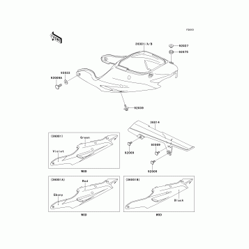 Side Covers/Chain Cover(ZX900-E1)