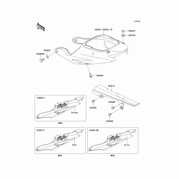 Side Covers/Chain Cover(ZX900-E2)