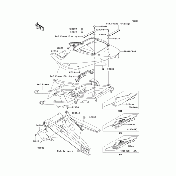 Side Covers/Chain Cover(ZX900-F2)