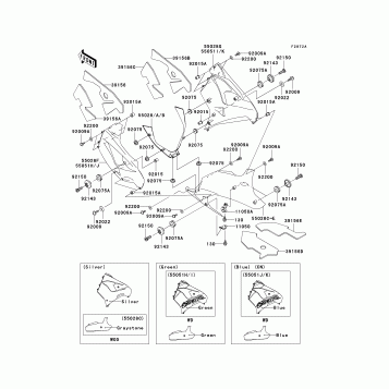 Cowling Lowers(ZX900-F2)