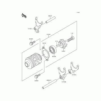 Change Drum/Shift Fork