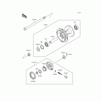 Front Hub(KDX200-E5/E6)