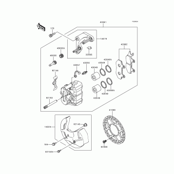 Front Caliper(KDX200-E5/E6)