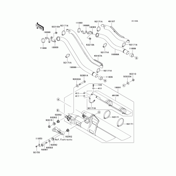Muffler(s)(JKBVNKA1 4A010964-)