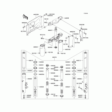 Front Fork(-JKBVNKA1 5A015115)