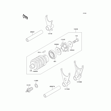 Change Drum/Shift Fork