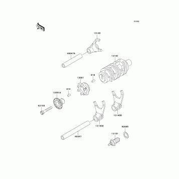 Gear Change Drum/Shift Fork(s)