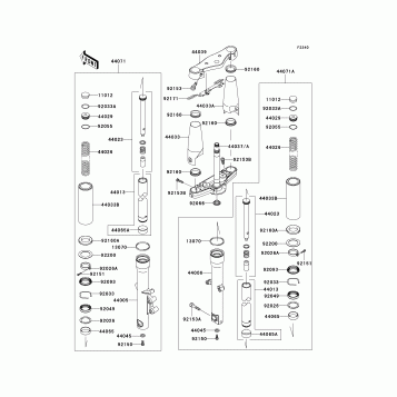 Front Fork(-JKAVN2B1 7A015508)