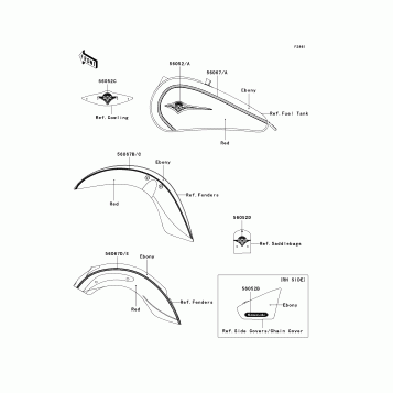 Decals(Red/Ebony)(D6F)