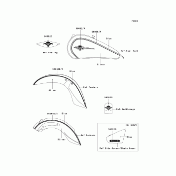 Decals(Blue/Silver)(D8F)