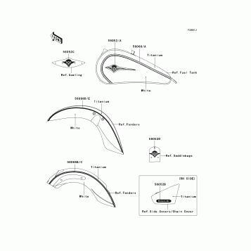 Decals(White/Titanium)(D9F)