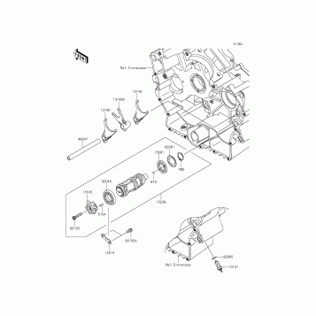 Gear Change Drum/Shift Fork(s)