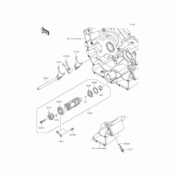 Gear Change Drum/Shift Fork(s)