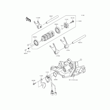 Gear Change Drum/Shift Fork(s)