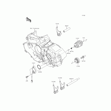 Gear Change Drum/Shift Fork(s)