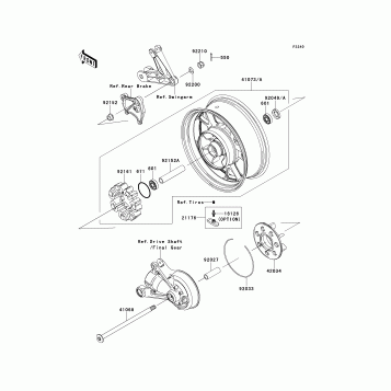 Rear Wheel/Chain(CAF-CDF)