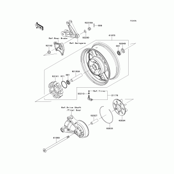 Rear Wheel/Chain(CEF)