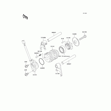 Gear Change Drum/Shift Fork(s)