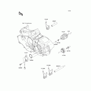 Gear Change Drum/Shift Fork(s)