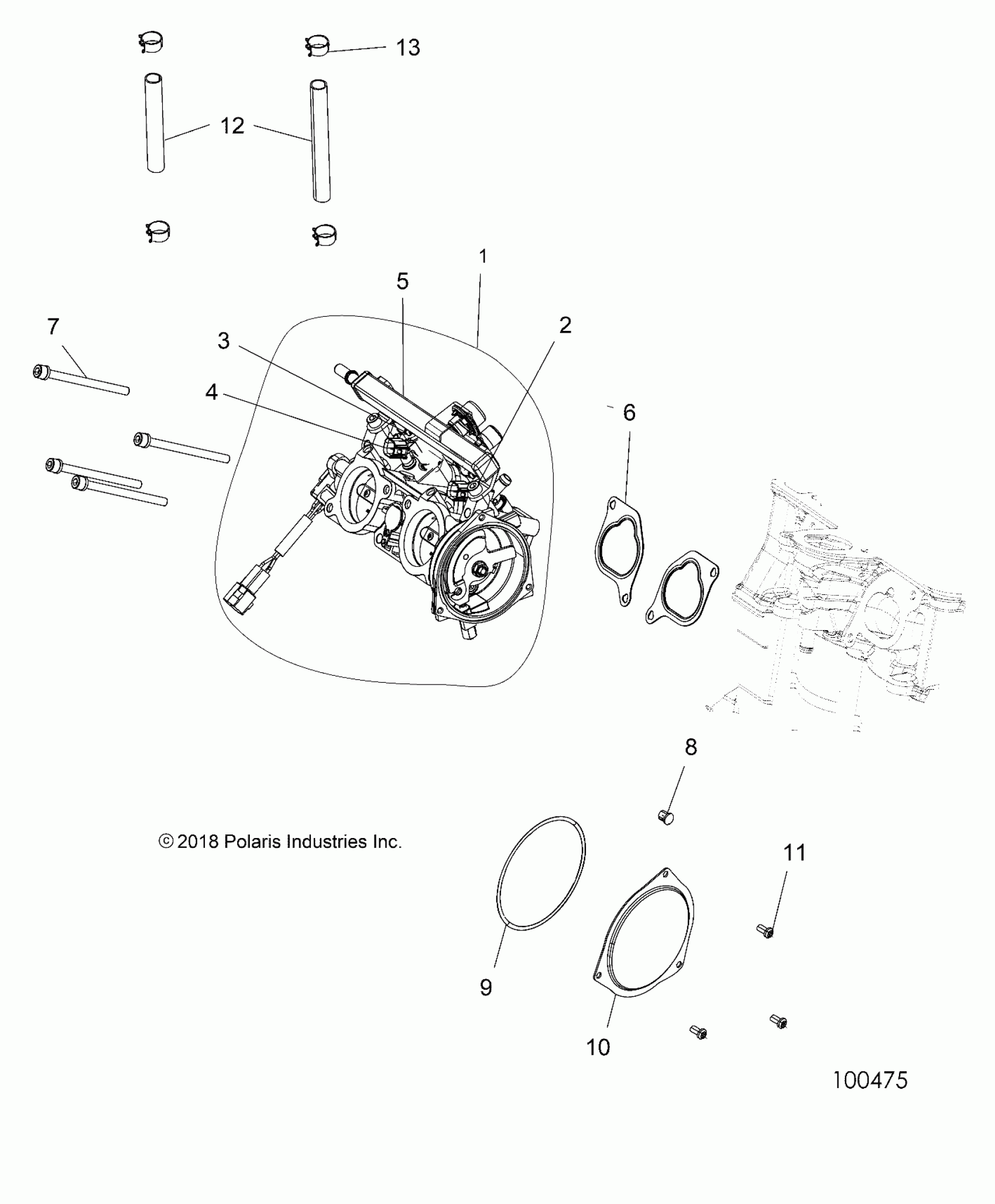 SCRAMBLER XP 1000 (R13) - A17SVE95AM 2017 ATV ATV Polaris ENGINE ...