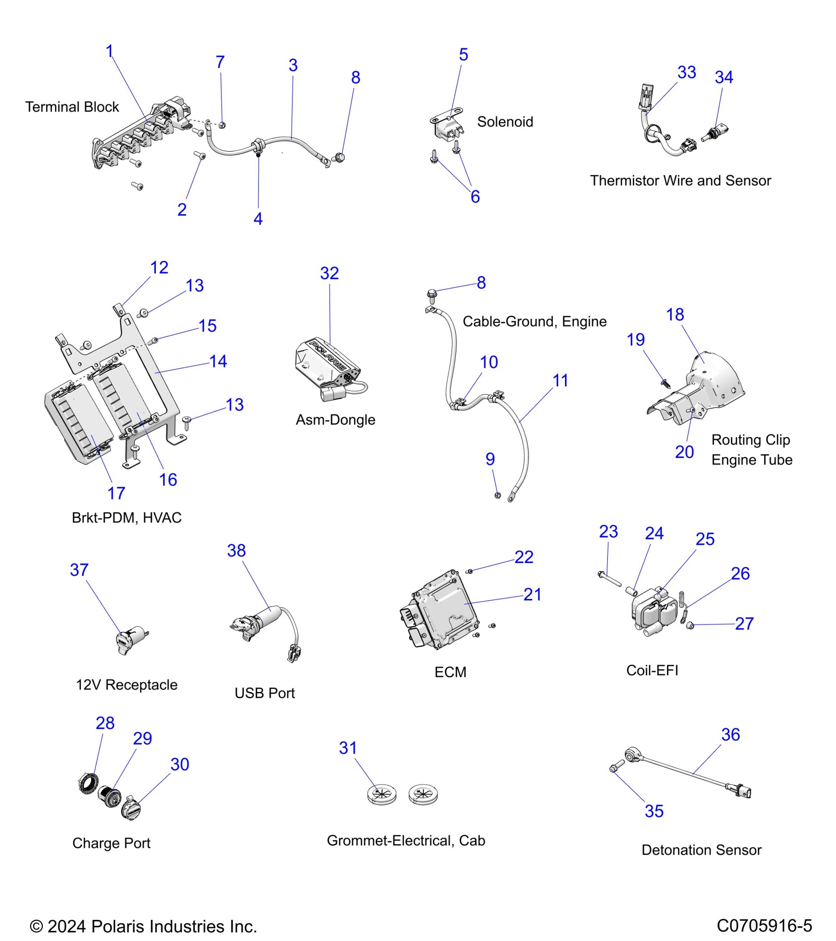 POLARIS XPEDITION ADV 5 NORTHSTAR (R02) - G24GZW99AF/AN/BF/BN 2024 ...