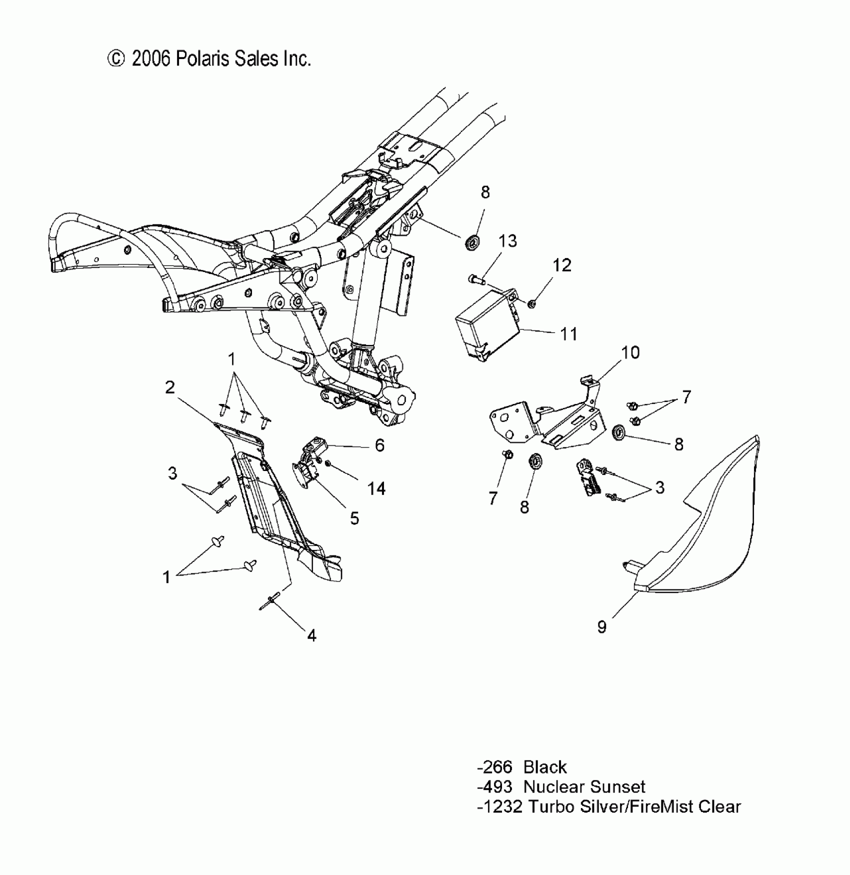 HAMMER ALL OPTIONS - V07HB26/HS26 2007 VIC Motorcycle Polaris ...
