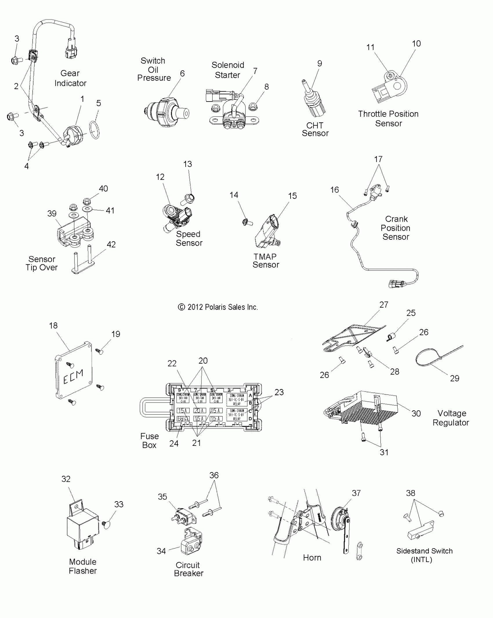 VEGAS 8-BALL - V15GA36NA/NAA/NAC/EA 2015 VIC Motorcycle Polaris ...