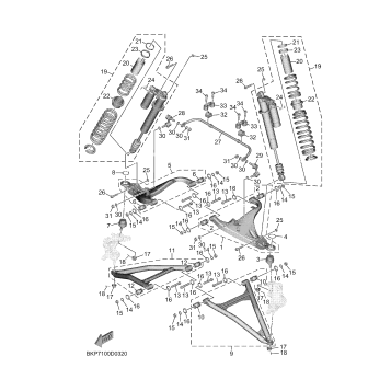 FRONT SUSPENSION & WHEEL