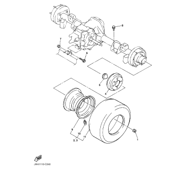 REAR AXLE MOUNT WHEEL