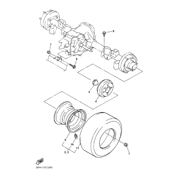 REAR AXLE MOUNT WHEEL