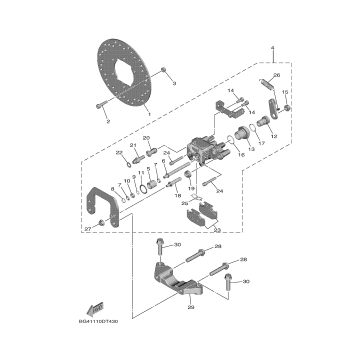 REAR BRAKE CALIPER 2