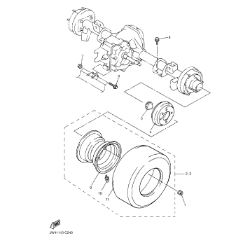 REAR AXLE MOUNT WHEEL