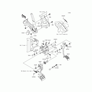Brake Pedal/Throttle Lever