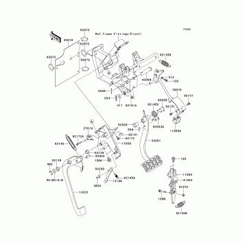 Brake Pedal/Throttle Lever