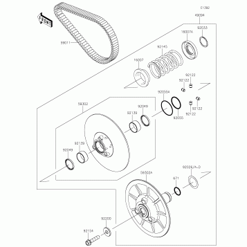 Driven Converter/Drive Belt