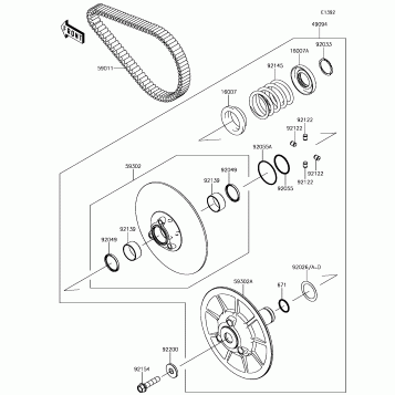 Driven Converter/Drive Belt