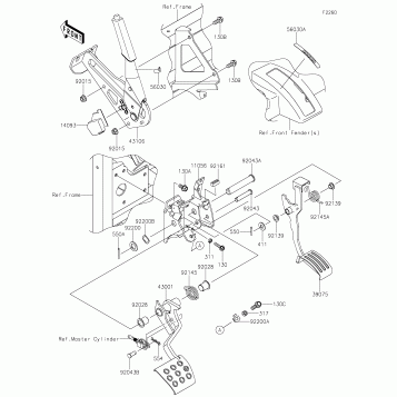 Brake Pedal/Throttle Lever(BHF)